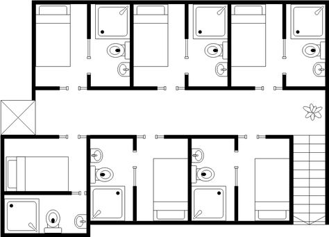 Small Hotel Room Floor Plan | Floor Plan Template Small Hotel Floor Plan, Hotel Room Floor Plan, Hotel Room Ideas, Room Ideas Layout, Floor Plan Template, Small Apartment Building Design, Hotel Room Plan, Hotel Room Design Plan, Small Hotel Room