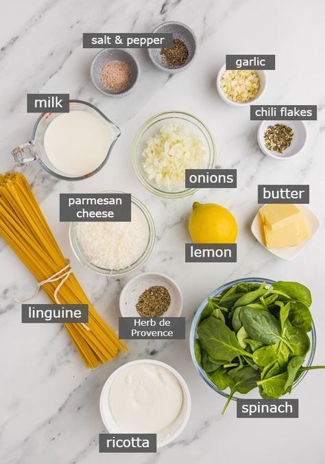 Ricotta And Spinach Pasta, Spinach And Ricotta Pasta, Spinach And Ricotta Tortellini, Baked Pork Steak, Ricotta Pasta Recipes, Spinach Ricotta Pasta, Light Pasta Dishes, Vegetable Pasta Bake, Ricotta Spinach