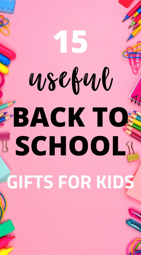 Looking for some gift ideas for a kids starting school this year? Discover some cute and useful back-to-school gifts ideas that kids will love getting! First Day Of School Gift Ideas, Back To School Kits For Kids, Back To School Gifts For Teens, Back To School Gift For Kids, Fun Back To School Gifts For Kids, Starting School Gifts, Back To School Box Ideas, Back To School Presents For Kids, Back To School Gifts For Preschoolers