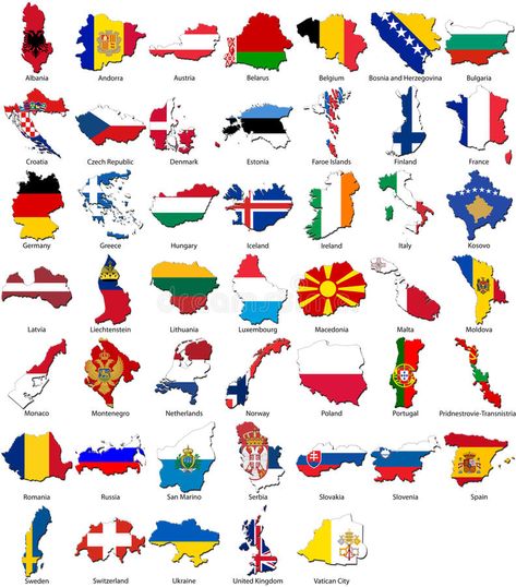 World flags - country border - European set. A collection of 3d flags for the Eu , #Affiliate, #border, #European, #country, #World, #flags #ad Flags Illustration, Country Illustration, World Map Continents, Flags Of European Countries, Flag Of Europe, World Country Flags, Flags Europe, World History Facts, County Flags