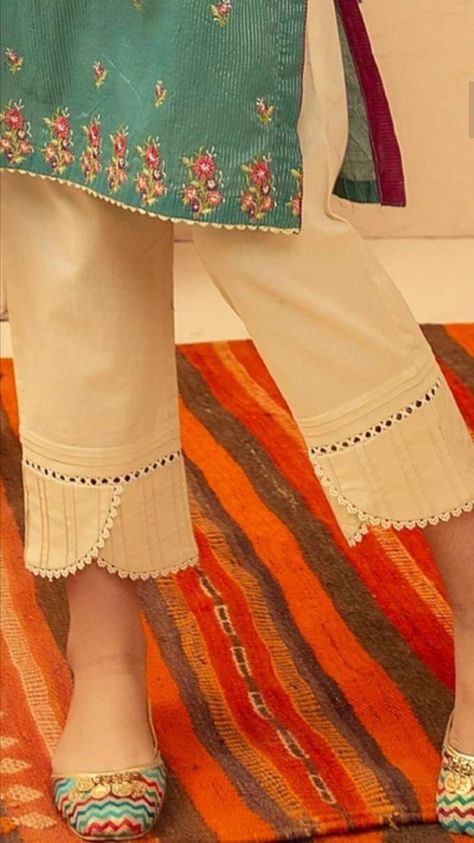 Trozer Designs Simple, Indian Bottoms For Women, Pent Designs For Suits, Suit Bottom Designs Indian Style, Beautiful Trousers Design, Trozer Designs 2023, Trauzer Designs Women, Bottom Designs Pants Pakistani, Pant Patterns For Women Pakistani