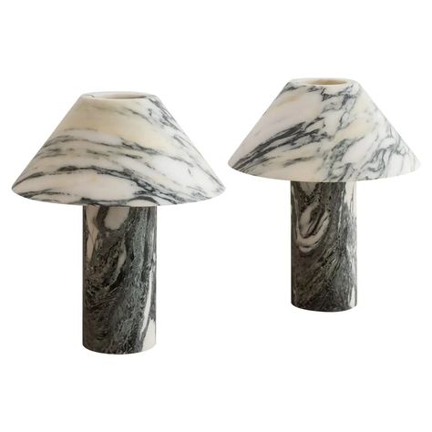 For Sale on 1stDibs - Pillar lamp in Arabescato marble by Henry Wilson Dimensions: Surface sconce are 40 x 12 x 35 cm Materials: Arabescato marble Pillar lamp is hewn from two Marble Utensil Holder, Wooden Toothbrush, Henry Wilson, Marble Pillar, Marble Bathtub, Arabescato Marble, Marble Lamp, Marble Vase, Marble Table Lamp