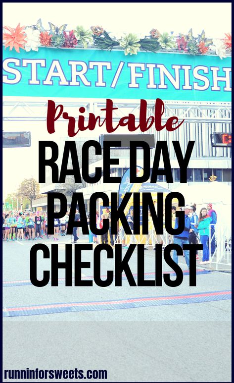 Race Day Packing Checklist: What to Bring to Start | Runnin' for Sweets Marathon Preparation, Marathon Training Motivation, Race For Life, Marathon Tips, Marathon Training Plan, Race Training, Packing Checklist, Wellness Travel, Running For Beginners