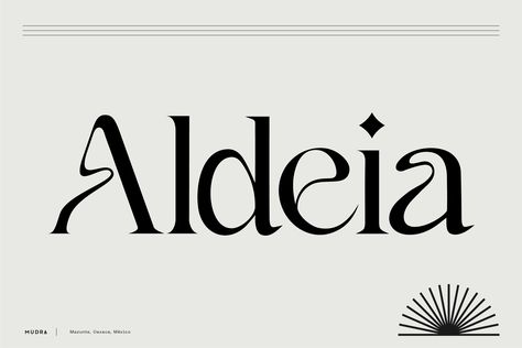 pacheco.design - ALDEIA - World Brand Design Society / Aldeia is the Portuguese name for village and brand that transmits balance and tranquility. Aldeia is part of the mudra.mx family. It is a holistic store and a sacred space that serves the collective with uplifting offerings based in Mazunte, Oaxaca, Mexico. Typographie Logo, Inspiration Typographie, Instagram Font, New Branding, Typographic Logo, Font Inspiration, Brand Fonts, Logo Fonts, Typography Inspiration