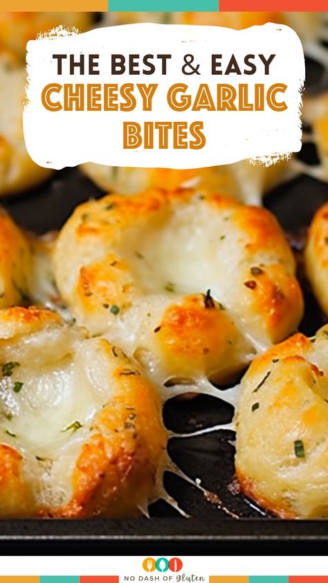 Cheesy Garlic Bites, Cheesy Bites, Cheesy Snacks Easy, Easy Recipes For Kids To Make Snacks, Garlic Pretzel Bites, Toasted Garlic Bits, Garlic Cheese Knots, Cheesy Appetizers Easy, Garlic Cheese Bites