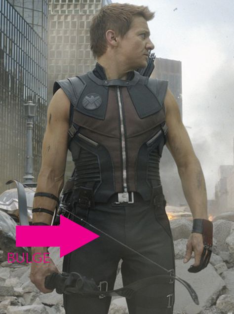 That Black Widow is a lucky woman.Photo credit: Marvel Studios -Cosmopolitan.com Hawk Eye Avengers, Avenger Costume, Hawkeye Cosplay, Hawkeye Costume, Avengers Hawkeye, Hawkeye Avengers, Hawk Eye, Avengers Movie, Marvel Hawkeye