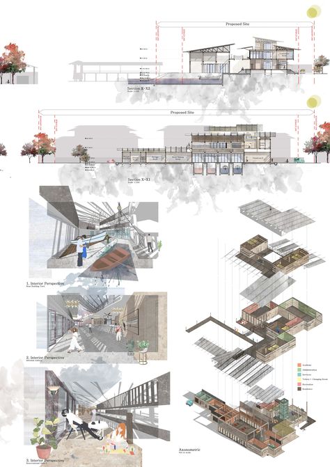 Isometric Section Architecture, Sectional Perspective Architecture, Exploded Isometric Architecture, Story Board Architecture, Perspective Section Architecture, Section Perspective Architecture, Isometric Section, Exploded Isometric, Isometric Architecture