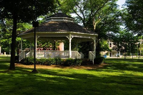 Town Square Aesthetic, Square Gazebo, Square Aesthetic, Blue Bunting, Gallagher Girls, Gung Ho, Ron Howard, Small Town America, Texas Towns