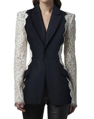 Fashion Women's Blazer New Fashion Notched Lace Long Sleeve Contrast Suit Jackets Female Autumn 2024 https://www.yafaprograms.shop/products/deat-fashion-womens-blazer-new-fashion-notched-lace-patchwork-long-sleeve-contrast-suit-jackets-female-autumn-2024-17a1298?utm_source=copyToPasteBoard&utm_medium=product-links&utm_content=web Patchwork Blazer, Slim Fit Blazer, Straight Clothes, Slim Fit Blazers, Blazer Designs, Lace Patchwork, Fitted Blazer, Long Sleeves Jacket, Black Blazer