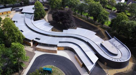 Hazelwood School District | Alan Dunlop Architect Limited #Education #School #Scotland Architect Storage, Hazelwood School, Futuristic School, World Most Beautiful Place, Glasgow City, Modern Architects, Disabled People, Too Cool For School, School Architecture