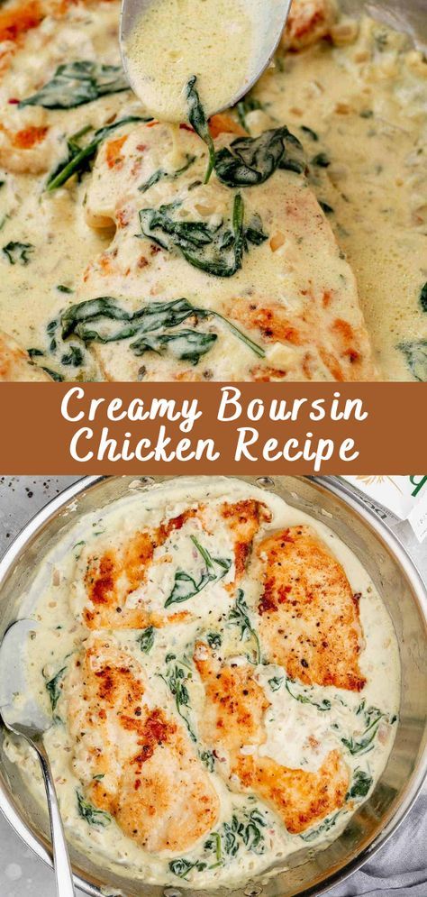 Creamy Boursin Chicken Recipe Introduction Creamy Boursin Chicken is a luxurious and flavorful dish that combines tender chicken breasts with a rich and creamy Boursin cheese sauce. This recipe is perfect for a special dinner or when you want to impress your guests with a gourmet meal. In this article, we’ll guide you through the […] The post Creamy Boursin Chicken Recipe appeared first on Cheff Recipes. Eggs With Boursin Cheese, Chicken Boursin Cheese, Chicken And Boursin Cheese, Creamy Boursin Chicken, Chicken And Boursin Cheese Recipe, Boursin Orzo With Chicken, Chicken With Boursin Cheese Recipes, Boursin Cheese Pasta With Chicken, Boursin Chicken Recipes