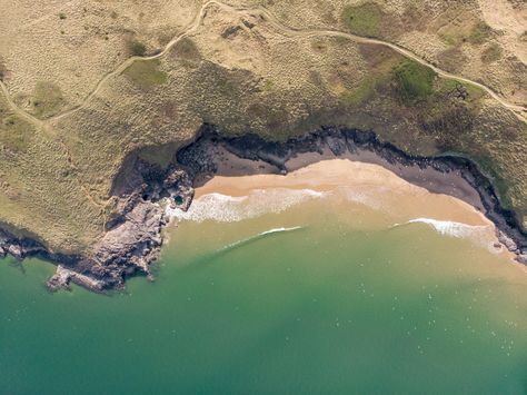 A guide to Blue Pool Bay on the Gower Peninsula — Oh What A Knight Rhossili Bay, Swansea Bay, Gower Peninsula, Rip Current, Caravan Site, Brecon Beacons, Blue Pool, Seaside Village, Quiet Beach