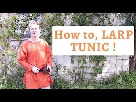 How to make a Medieval Tunic | Beginner LARP, Viking Kit, Costuming - YouTube Medieval Costume Diy, Medieval Tunic, Reformation Day, Movie Making, Larp Costume, Medieval Costume, Tunic Pattern, Diy Costumes, Diy Halloween