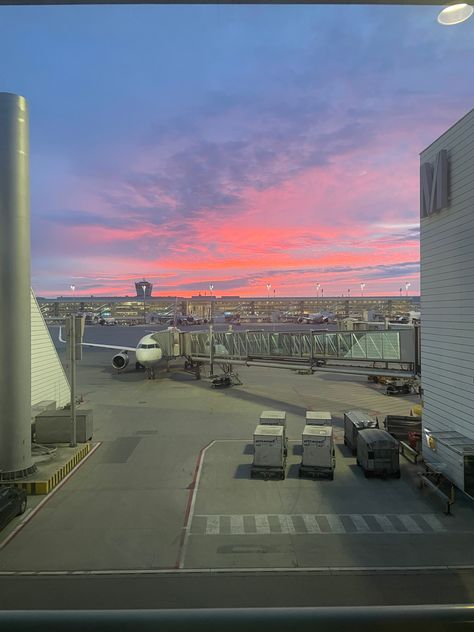 #airport #munich #holiday #vacation #sunrise Munich Airport, Airport Aesthetic, Holiday Vacation, International Airport, Munich, Travel, Quick Saves