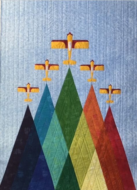 Chili Flight quilt for grandson. Original design Boy Quilts Ideas, Baby Boy Quilts Ideas, Airplane Quilt Pattern, Plane Quilt, Airplane Quilt, Car Quilt, Boys Quilt Patterns, Quilting Designs Patterns, Childrens Quilts