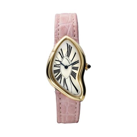 Pink Cartier Watch, Cartier Crash Watch, Crash Watch, Cartier Crash, Watch Png, Vintage Cartier Watch, Watches Cartier, Watch Simple, Pink Watch