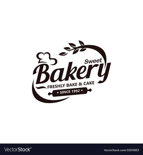 Bakery Logo Design Ideas Creative, Bakery Logo Ideas, Vintage Bakery Logo, Logo Bakery, Baking Logo Design, Chef Logo, Creative Post, Album Layout, Logo Desing