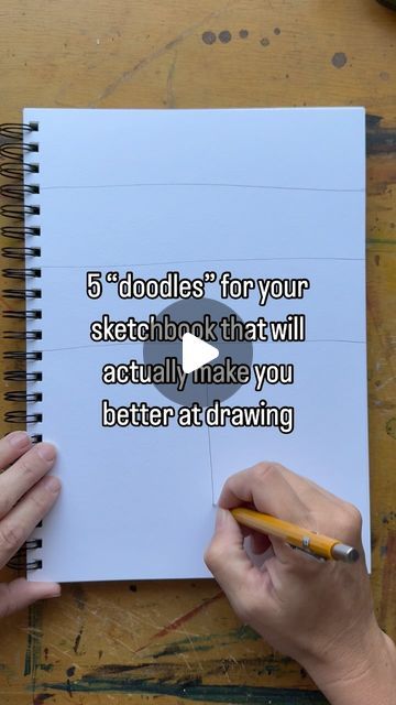 Tawnie Jeanne Terry on Instagram: "5 ideas for your sketchbook that will actually benefit you over time 🤗  (Yes I’m aware I accidentally stopped numbering after 2… me and numbers just don’t do well together 😂)   I always struggle with wanting to doodle or sketch in my sketchbook but not knowing where to start. These five exercises can help you get rid of the fear of starting. And then you can go crazy from there if you want!   There are no rules. If you decide to do a continuous line drawing of the tree in the park that you are sitting at and then you want to make the background in a traditional way then so be it! Just have FUN with it and let it be an avenue to help you just begin. And luckily in the process these doodle can help you get better at drawing over time.   It does take time. Draw Landscape Pencil, Cute Doodle Art Tutorial, Things To Draw When Your Angry, What To Draw With Sharpies, Doodling Art Ideas, Quick Doodles Sketches, Drawing Board Ideas, Traditional Doodle Art, How To Draw Better Tips