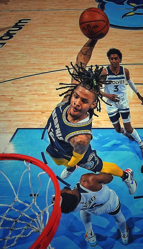 ja morant dunk wallpaper Cool Basketball Pictures, Ja Morant Style, Cincinnati Bengals Football, Cool Nike Wallpapers, Nba Fashion, Basketball Posters, Football Images, Basketball Photography, Basketball Funny