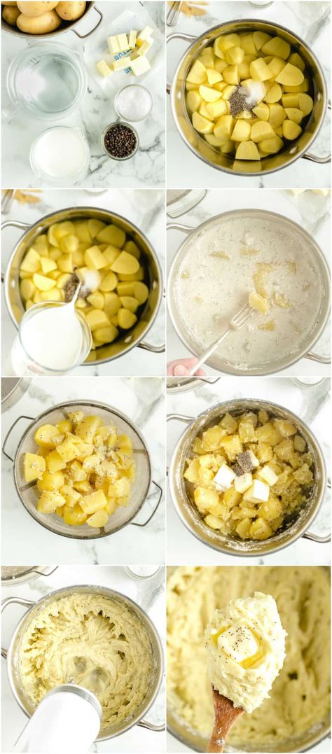 Milk Mashed Potatoes Recipe, Mashed Potatoes In Milk, Boiling Potatoes In Milk, Mashed Potatoes Boiled In Milk, How Long To Boil Potatoes For Mashed, Mashed Potatoes Recipe With Milk, Buttery Mashed Potatoes Recipe, Easy Mashed Potatoes Recipe, Ultra Creamy Mashed Potatoes