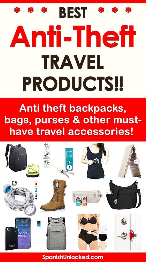 Anti Theft Travel Accessories, Travel Baggage, Must Have Travel Accessories, Travel Accessories For Men, Travel Hack, Travel Size Toiletries, Best Travel Accessories, Anti Theft Backpack, Travel Gadgets