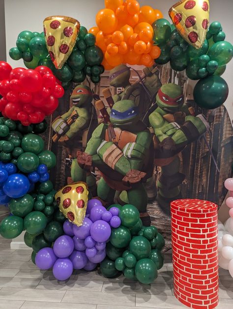 Ninja Turtles Birthday Party Decorations, Ninja Turtles Birthday Decorations, Turtle Ninja Party Ideas, Ninja Turtles Birthday Party Ideas Decorations, Tmnt Party Decorations, Ninja Turtle Birthday Decorations, Ninja Decorations, Turtle Birthday Decorations, Ninja Turtle Pinata