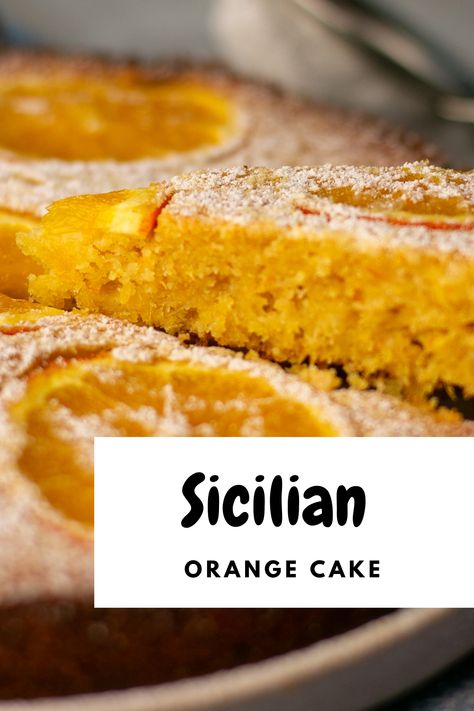 Dive into the delightful world of Sicilian baking with our succulent 🍊🍰 Sicilian Orange Cake! Flip your dessert expectations upside down with a whole cake baked orange-side down. 🔄. This vibrant, citrusy delight is a real taste of Sicily in every slice. 😋💛 Follow us for more delectable dessert adventures! 🏃‍♀️🏃‍♂️🍽️ Upside Down Orange Cake, Italian Almond Orange Cake, Sicilian Whole Orange Cake Recipe, Sicilian Orange Cake Recipe, Italian Almond And Orange Cake, Sicilian Whole Orange Cake, Orange Semolina Cake, Sicilian Orange Bundt Cake, Sicilian Desserts Traditional