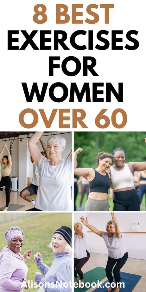 Stay fit and active with the best exercises tailored for women over 60! This guide covers safe and effective workouts that enhance strength, flexibility, and balance. Discover routines that promote overall health and well-being, allowing you to enjoy life to the fullest at any age. Health And Fitness For Women Over 60, Senior Exercises For Women Over 60, Exercise For Seniors Over 60, Daily Workout Challenge, Lunch Workout, Medical Things, Core Exercises For Women, Exercises For Women, Improve Heart Health