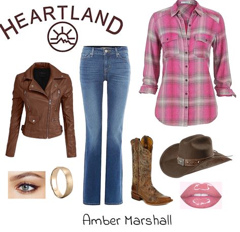 H E A R T L A N D : AMBER MARSHALL Outfit | ShopLook Amy From Heartland Outfits, Amber Marshall Outfits, Amy Fleming Outfits, Heartland Clothing, Heartland Outfits, Heartland Aesthetic, Tan Cowgirl Boots, Cowgirl Outfits Halloween College, Girls Western Shirts