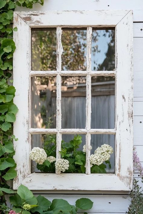 "Create unique and stylish wall decor with DIY Vintage Window Art! 🖼️🛠️ Perfect for those who love blending history with creativity. 🌟✨ #VintageWindow #DIYWallArt #HomeInspiration" Old Windows With Pictures, Old Farm Windows Decor, Old Window With Pictures, Old Window Collage Wall, Flowers Painted On Old Windows, Window Wall Art, Window Garden, Stylish Wall Decor, Inspiration Journal