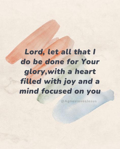 So whether you eat or drink or whatever you do, do it all for the glory of God. 1 co 10:31 🌻 Do Everything For The Glory Of God, For The Glory Of God, Godly Wisdom, The Glory Of God, Glory Of God, Gods Glory, Spiritual Health, The Glory, Focus On Yourself