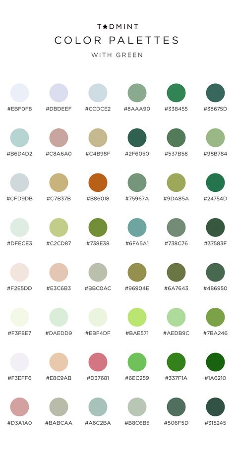 8 Color Palettes with Green – Hex Codes Included – TADMINT Goodnotes Color Hex Codes, Hex Code Color Palette Goodnotes, Canvas Class Color Codes, Pantone Hex Codes, Midliner Pens Hex Code, Color Palette With Code, Canvas Color Codes Green, Color Pallets With Hex Codes Goodnotes, Excel Color Palette Codes