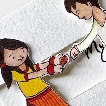 QuinnsArte by Quinal Malara on Instagram: "Easy DIY Rakhi Card❤️🫶🏻" Rakhi Cards, August 25, Card Ideas, Easy Diy, Quick Saves, Instagram