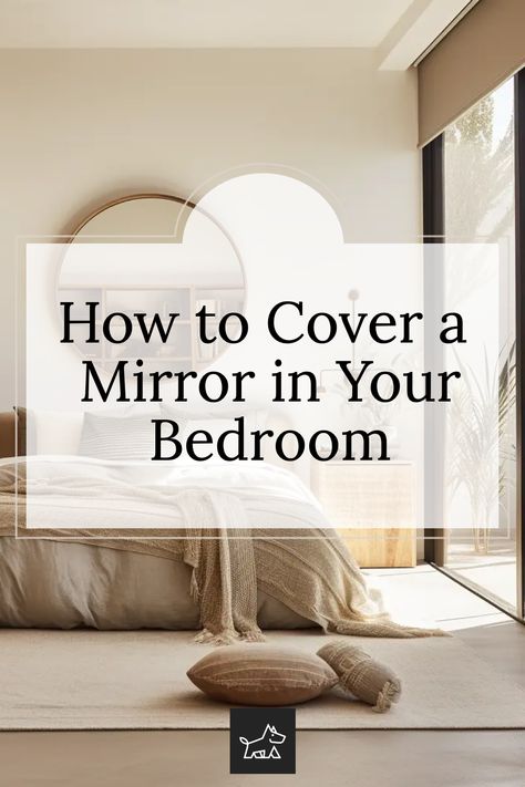 Breathe new life into your bedroom mirror with our curated list of 20 imaginative cover ideas. From fabric drapes to temporary art installations, explore diverse ways to either hide or enhance that gleaming surface. Ready to craft a bedroom oasis with a fresh mirror twist? Covered Mirror Ideas, Curtain For Mirror, Mirror Wall Cover Up, How To Hide Mirror In Bedroom, Cover Mirror With Wallpaper, Mirror Covering Ideas, Mirror Cover Up Ideas, Mirrored Wall Ideas, Renter Friendly Wallpaper