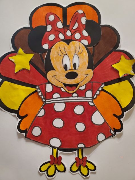 Minnie Mouse Disguised Turkey, Disguise A Turkey Craft Ideas, Disguise A Turkey Minnie Mouse, Turkey Disguise Project Minnie Mouse, Minnie Mouse Turkey Disguise, Disguise A Turkey Ice Cream Cone, Disguise A Turkey Disney, Disguise A Turkey Barbie, Minion Turkey In Disguise Ideas