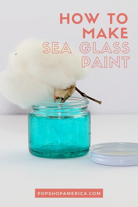 Seaglass Paint, Sea Glass Paint, Glass Staining, Diy Colored Sand, Mermaid Bath, Sea Glass Diy, Sea Glass Art Diy, Painting Glass Jars, Glue Painting