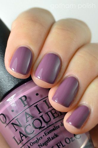 Opi Nail Polish Colors, Nail Polish Gift Set, Toes Nails, Nail Polish Gift, Opi Nail Colors, Classy Nail, Nail Colors Winter, Purple Nail, Nails Colors