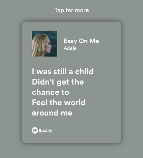 Easy On Me Adele, Some Lyrics, Amazing Songs, Spotify Lyrics, Songs Lyrics, Pretty Lyrics, Adele, Song Lyrics, Poetry