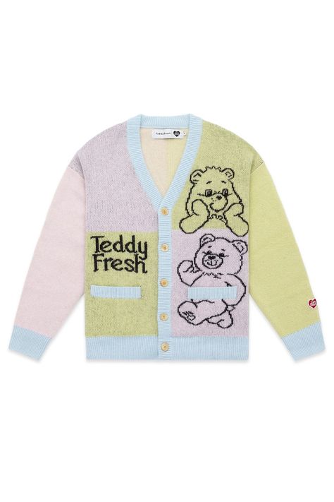 Teddy Fresh, Classic Streetwear, Hijabi Fashion, Care Bears, Iconic Characters, Wool Cardigan, Dream Clothes, Teen Fashion Outfits, Aesthetic Outfits