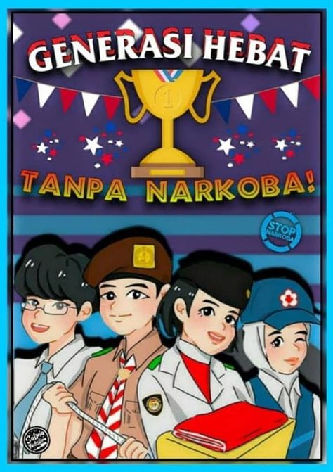 Generasi Hebat Tanpa Narkoba Romantic Drawing, Sun Projects, Poster Drawing, Art Drawings For Kids, Diy Book, Cute Little Drawings, Cartoon Art Styles, Peta, Retro Poster