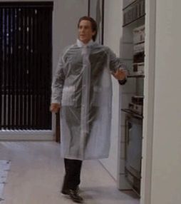 happy psycho Christian Bale Gif, Pat Bateman, Patrick Gif, Patrick Bateman, Dancing Gif, Movie Gifs, Newsies, Christian Bale, Movies Showing