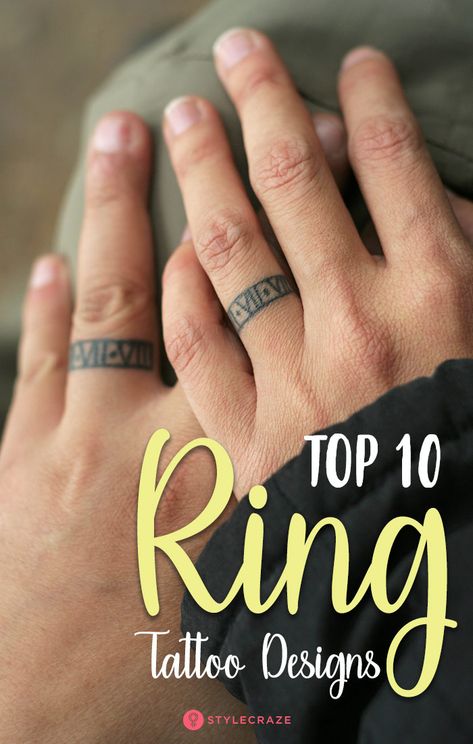 Top 10 Ring Tattoo Designs Always Ring Tattoo, Mens Tattoo Wedding Band, Men Ring Tattoo Wedding, Wedding Tattoos His And Her, Wedding Band Tattoo Men, Ring Tattoo For Men, Marriage Tattoos Ring Finger, Wedding Ring Tattoos For Couples, Ring Tattoos For Couples