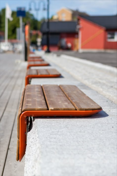 Urban Furniture Design, Wood Bench Outdoor, Wall Bench, Urban Landscape Design, Public Space Design, Corner Bench, Public Seating, Urban Furniture, House Furniture Design