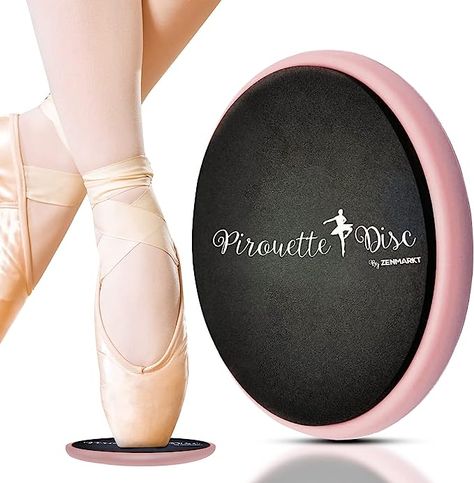 Ballet Pirouette Disc for Dancers - Portable Turn Disc for Dancing on Releve, Gymnastics and Ice Skaters - for Better Pirouette Technique, Releve, Turns and Dance Spinning Ballet Supplies, Ballet Pirouette, Improve Dance, Ballet Fits, Us Figure Skating, It Band Stretches, Dance Skills, Dance Stretches, Dance Technique