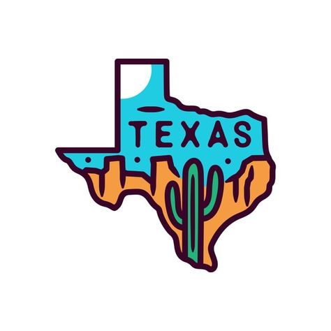 Texas sticker and label, monoline badge ... | Premium Vector #Freepik #vector #logo #label #nature #mountain Texas Illustration, Texas Icons, Texas Attractions, Texas Logo, Texas Stickers, Texas Tattoos, Texas Destinations, Cactus Stickers, Texas Photo