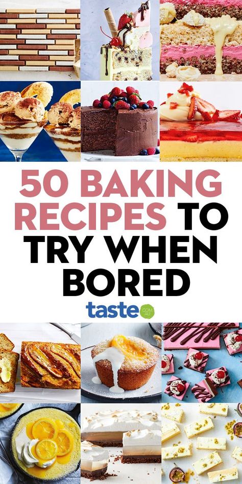 50 baking recipes to try when you’re stuck indoors | Baking recipes, Bake sale recipes, Easy baking recipes Funny Desserts, Something To Bake, Saturday Baking, Hydrangea Cake, Smores Brownies, Bake Something, Aussie Food, Baking Projects, Australian Food