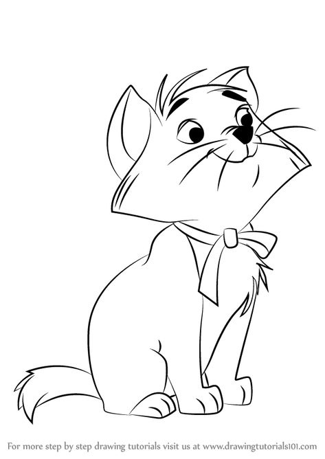 Aristocats Embroidery, Aristocats Drawing, Aristocats Coloring Pages, Berlioz Aristocats, Disney Ornaments Diy, Disney Canvas Paintings, Disney Characters Christmas, Disney Sleeve, Beautiful Coloring Pages