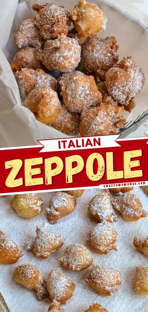 Italian Zeppole, traditional zeppole recipe Easy Zeppole Recipe, Zeppoli Recipe, Doughnut Balls, Fried Dough Balls, Zeppole Recipe, Italian Donuts, Italian Recipes Dessert, Italian Dinner Recipes, Traditional Italian Dishes