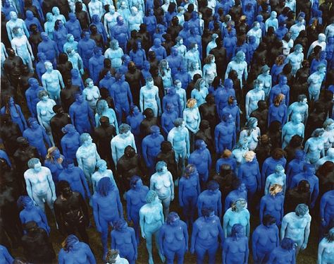 Big Color by Spencer Tunick Eastnor Castle, Spencer Tunick, Crazy Women, People Figures, Big Chill, Body Photography, Deer Park, Artistic Photography, Art Block