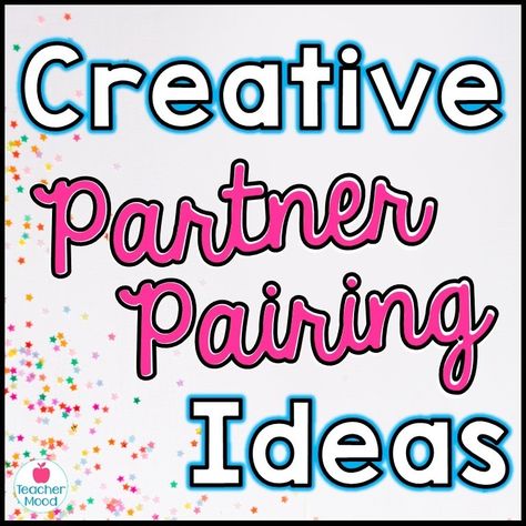 Creative Ways to Choose Partner Pairs in the Classroom  - TeacherMood Partner Talk, Teaching Game, In The Classroom, The Classroom, Teaching Ideas, Teaching Kids, Education, Quick Saves